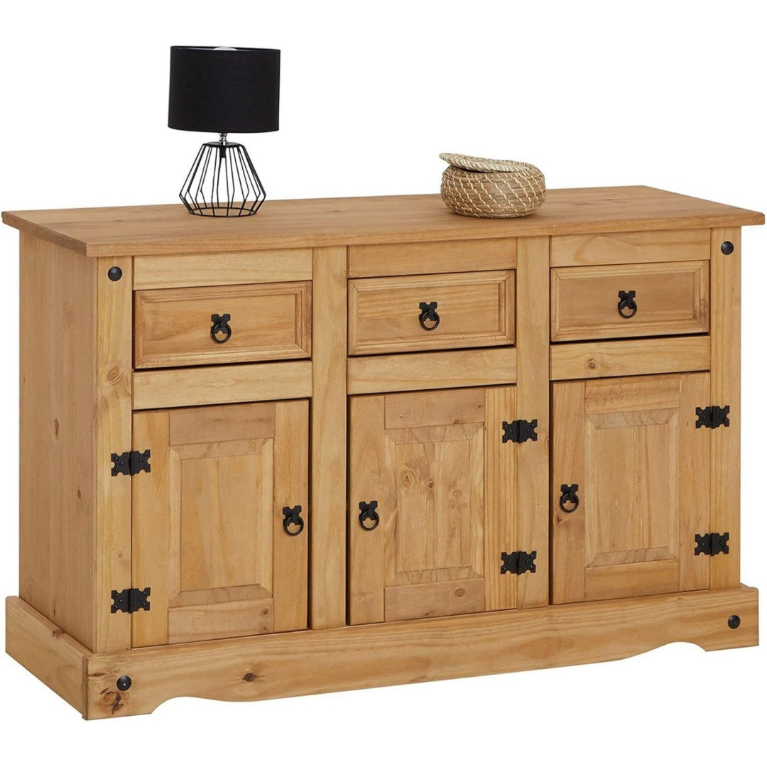 Rangement marron sideboard avec 3 tiroirs et 3 portes et 1 etagere