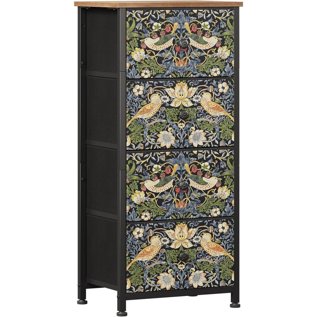 Vintage chiffonnier gris fonce rangement pratique