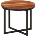 Table basse marron design epure 35 x 35 x 30 cm