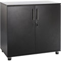 Armoire gris fonce finition bois verrouillable