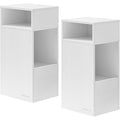 Table de chevet gris clair design moderne