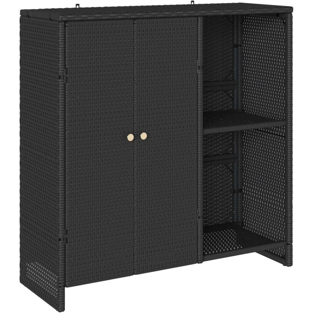 Armoire de rangement contemporaine noir