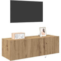 Allure contemporaine, console TV marron, bois