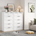 Commode gris clair avec 6 tiroirs 40 x 60 x 99.5 cm