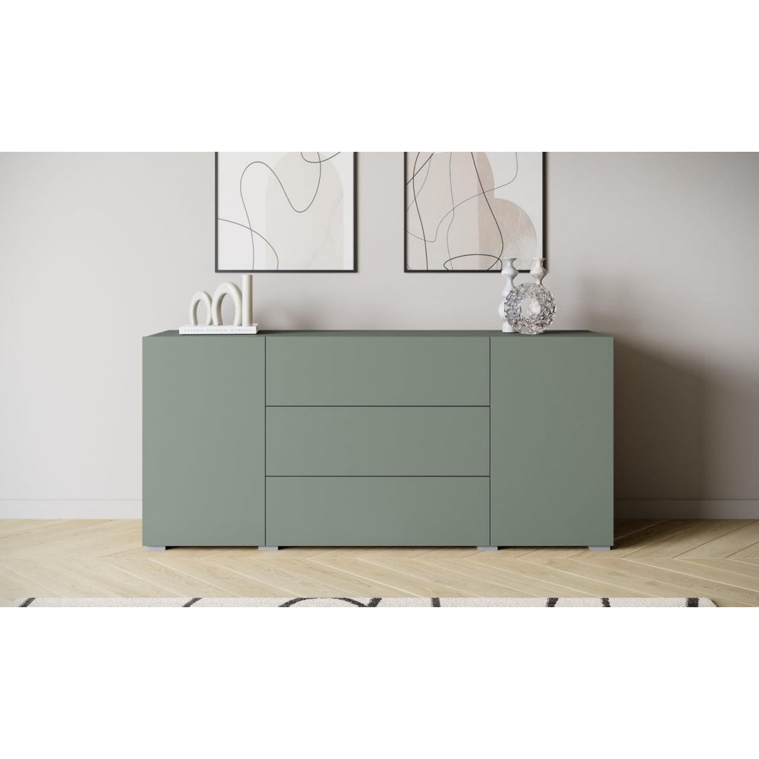 Contemporaine commode 36 x 68 cm gris