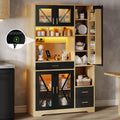 Pratique, buffet marron en bois