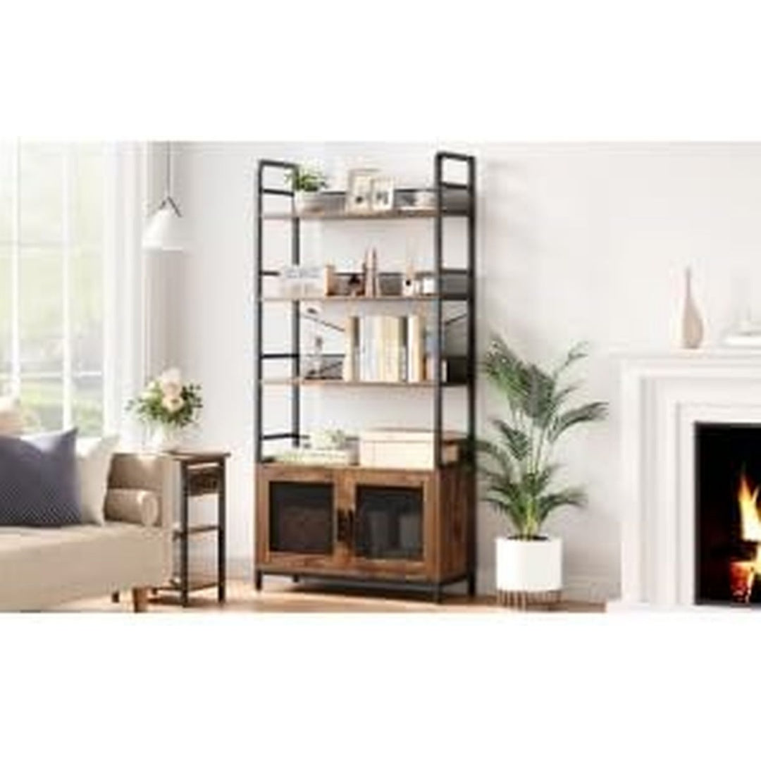 Choix Pratique, bibliotheque murale gris clair en bois 2 tiroirs