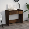 Console gris pratique et elegant 2 tiroirs 89 x 41 x 76.5 cm