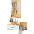 Finition Moderne, miroir armoire gris clair en bois 1 tiroir