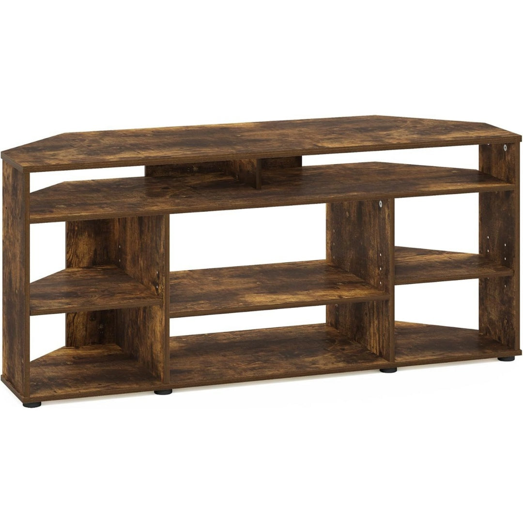 Joli meuble TV marron en acier 37 x 111.7 x 41.6 cm