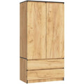 Armoire marron, quatre etageres, chambre, espace organise