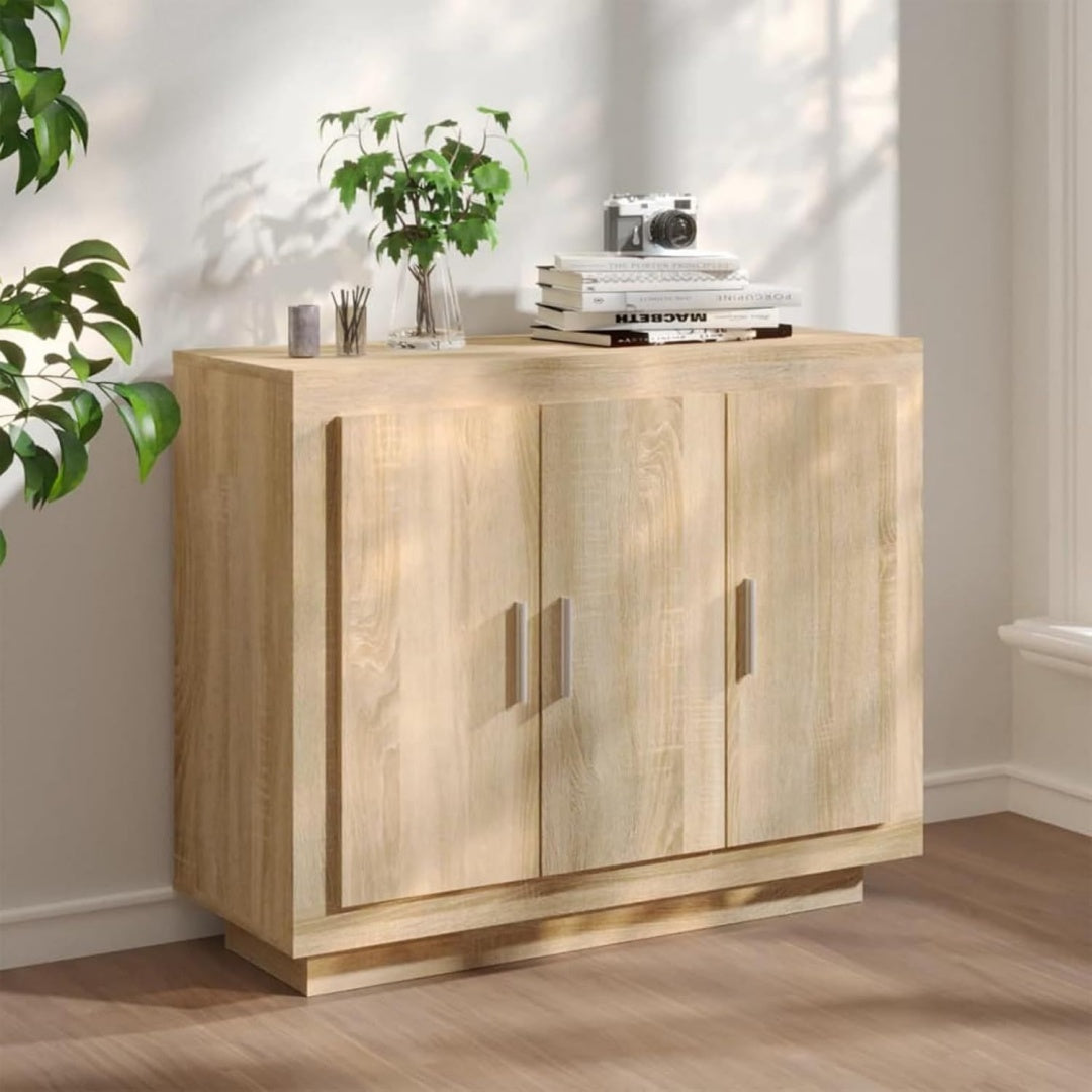 Buffet beige compact installation murale 92 x 35 x 75 cm