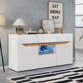 Commode compacte 140 x 70 cm gris
