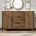 120 x 40 x 76 cm buffet marron hauteur reglable