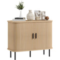 Enfilade marron bois ingenierie, 90 cm de large a 2 portes