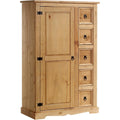 Buffet chaleureux esprit rustique en bois massif marron