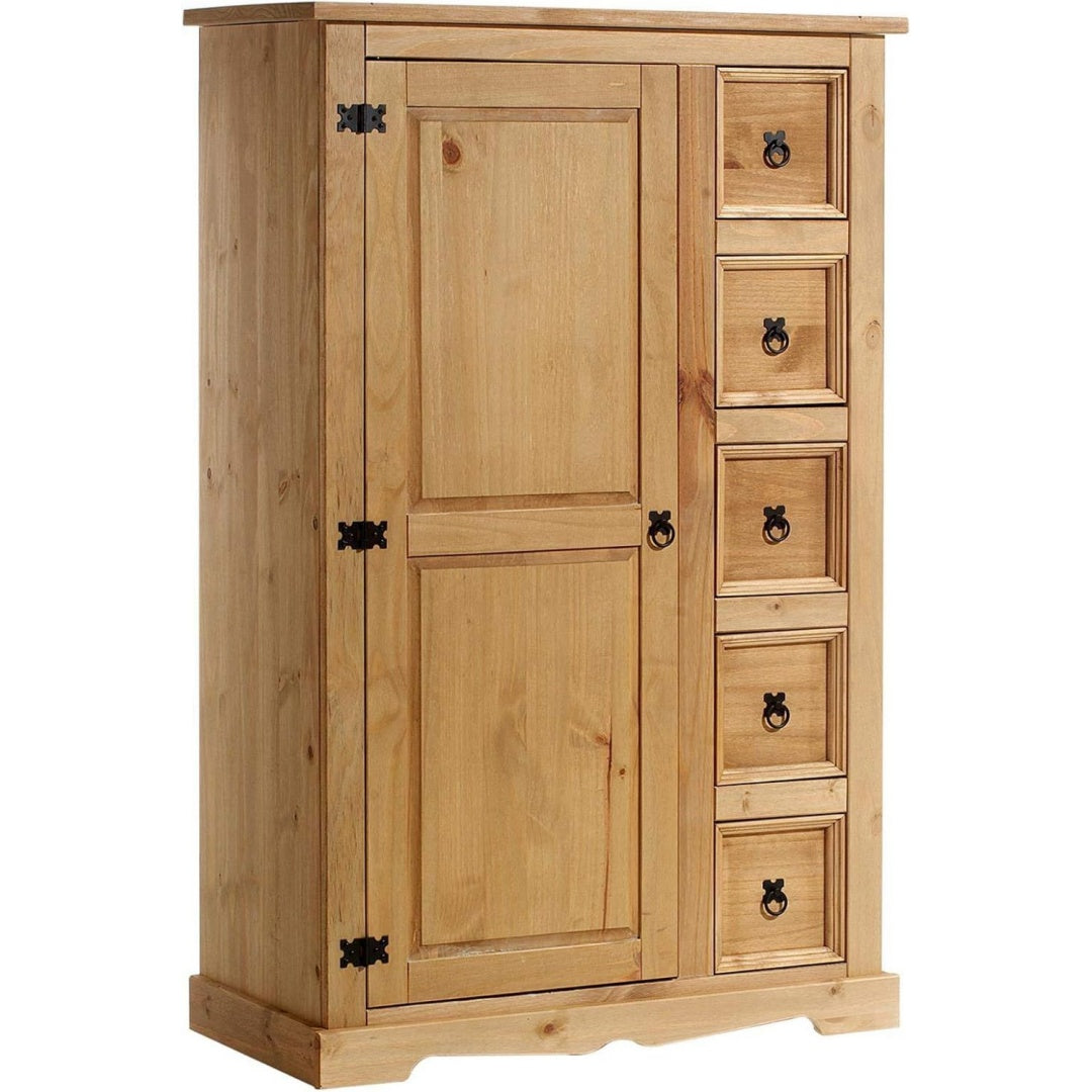 Buffet chaleureux esprit rustique en bois massif marron