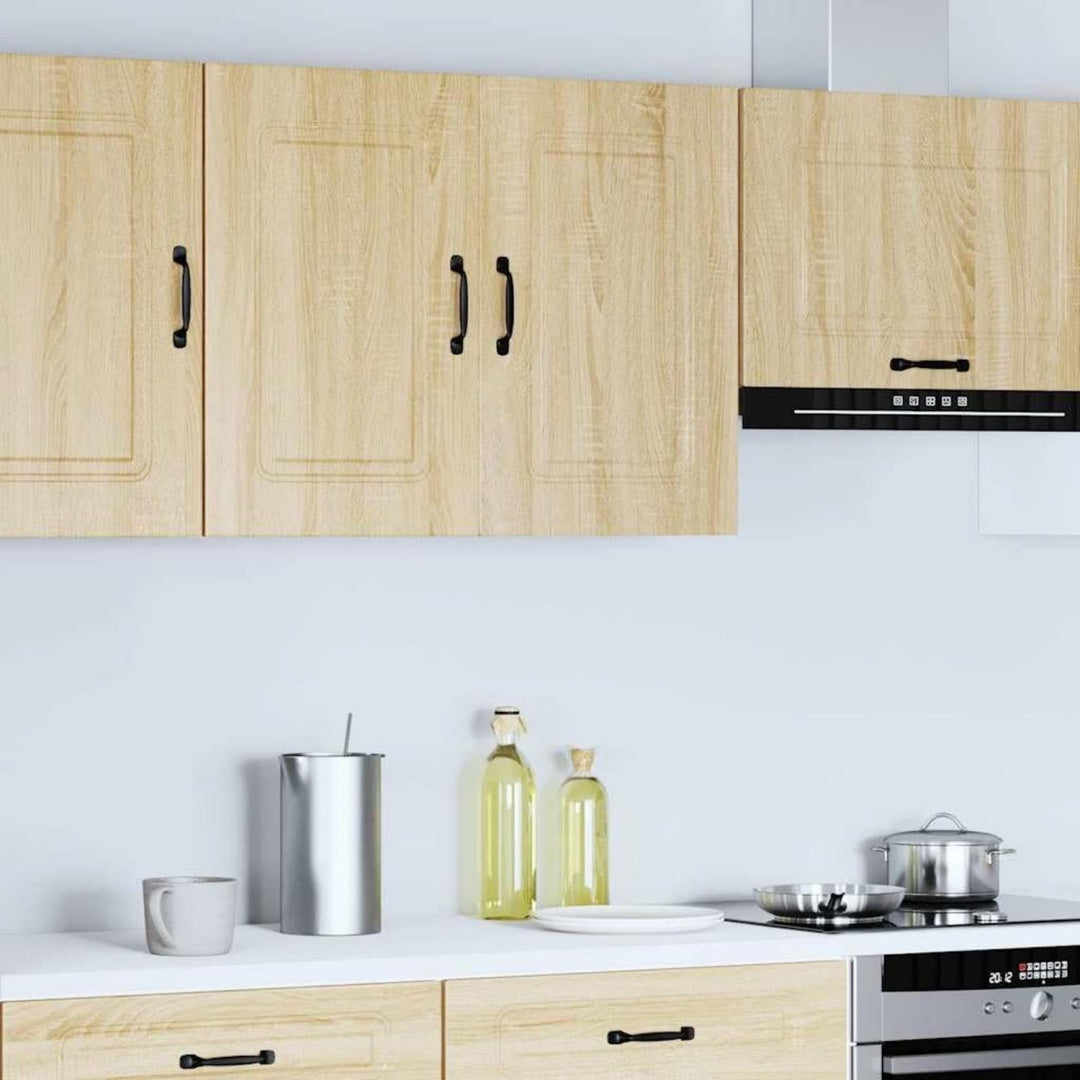 Armoire colonne design contemporain, teinte gris clair finition hevea