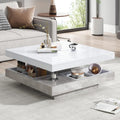 Pratique table basse gris clair 70 x 70 x 36 cm