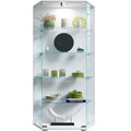 Vitrine gris clair, LED, rangement pour enfant