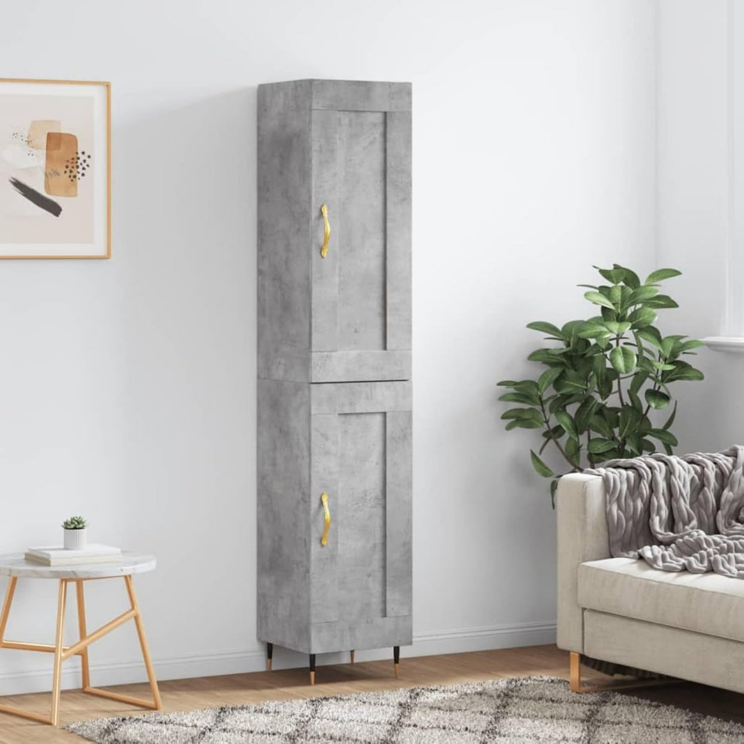 Commode gris, 93 x 35 x 14 cm structure metallique