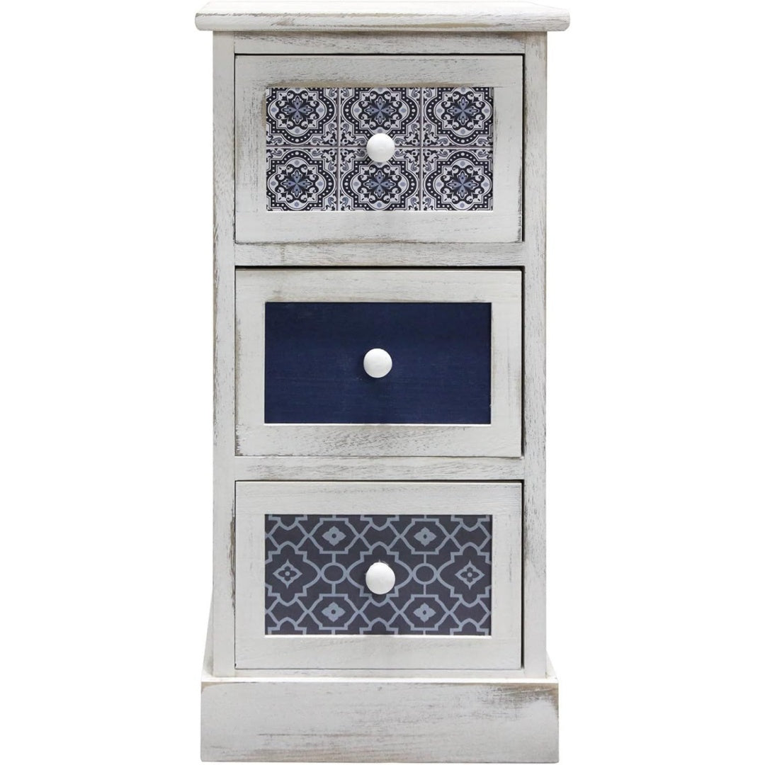 Commode en rotin Grise ideal salon