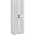 Placard gris clair bois ingenierie 60 cm, rangement style contemporain