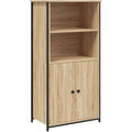 Buffet en chene marron, etageres modulables