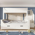 Cadre de lit scandinave en bois massif et MDF
