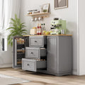 Vaisselier gris en panneau de particules