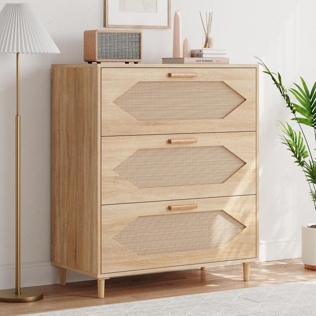 Moderne chiffonnier beige grand volume