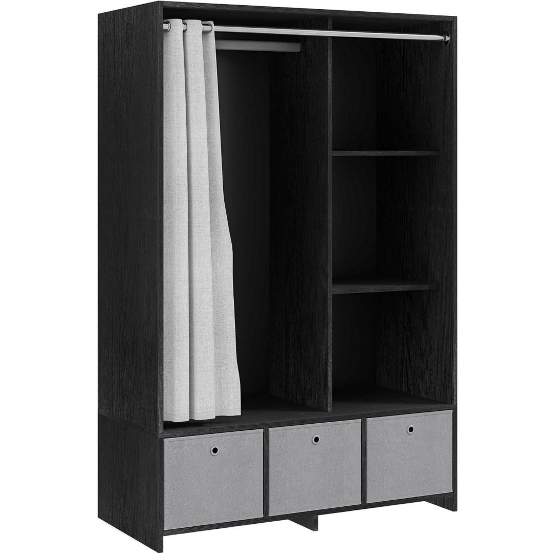 Armoire en MDF et verre pour l'entree